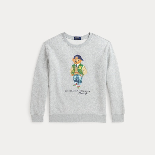 [Polo Ralph Lauren 32396043/9003] (boys Lscnm4-Knit Shirts/Heather Bea Heather bear) 042993