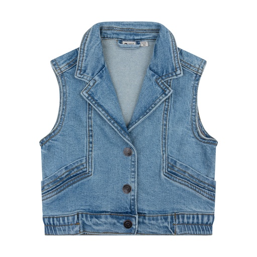 [Daily7 930006/7154] (girls Denim Gilet   Medium denim) 043017