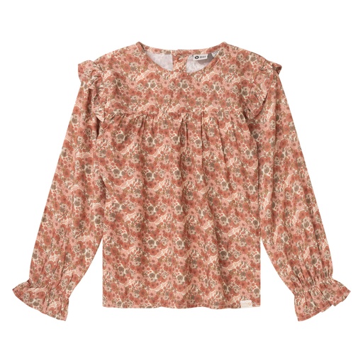 [Daily7 930047/2917] (girls Shirt Longsleeve Flower Beige melange) 043039