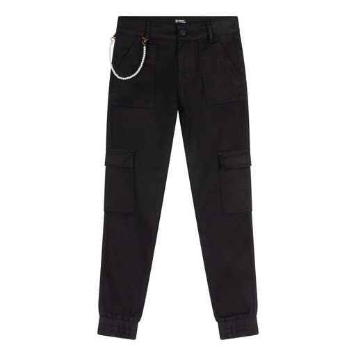 [Indian Blue Jeans 970018/1999] (girls Cargo Worker   Black) 043085