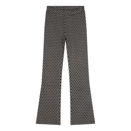 [Indian Blue Jeans 970033/1999] (girls Flared Pants Diagonal Black) 043092