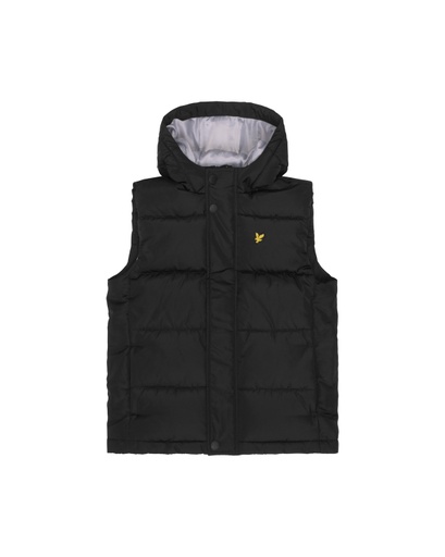 [Lyle&amp;Scott jkb2100v /z865] (boys Padded Hooded Gilet Black) 043163