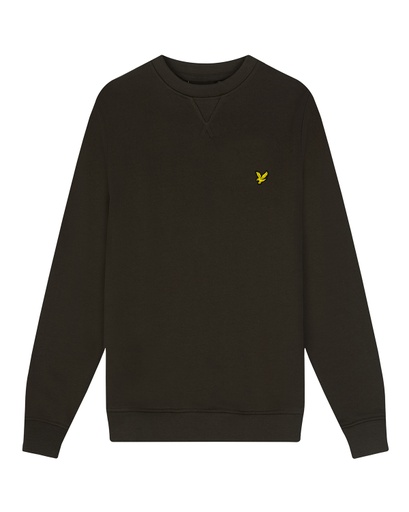 [Lyle&amp;Scott mlb2000v/w485] (boys Crew Neck Sweatshirt Olive) 043165