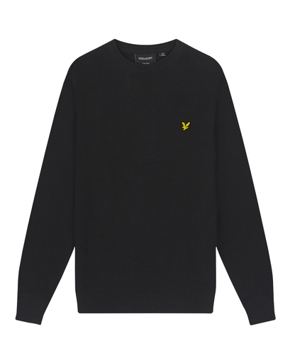 [Lyle&amp;Scott knb2000v/z865] (boys Cotton Crew Neck Jumper Black) 043841